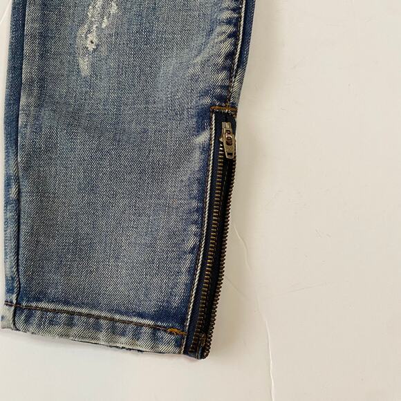 One Teaspoon Women's Trashed Freebirds Distressed Skinny Jeans Size 24 - Picture 7 of 16